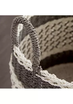 Best Sale 🌟 Bohemian Plastic Storage Basket - Set of 3 by Monroe Lane 🔥 -Monroe Lane Sales Belk 29993