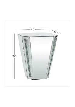 Outlet ✔️ Glam Wood Accent Table by Monroe Lane 💯 -Monroe Lane Sales Belk 29999