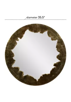 Best deal 💯 Contemporary Aluminum Wall Mirror by Monroe Lane ✔️ -Monroe Lane Sales Belk 30028