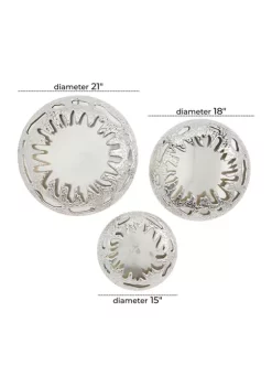 Brand new ⭐ Contemporary Aluminum Wall Decor - Set of 3 by Monroe Lane 🤩 -Monroe Lane Sales Belk 30088