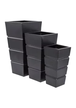 Buy 🧨 Modern Metal Planter - Set of 3 by Monroe Lane 😀 -Monroe Lane Sales Belk 30106