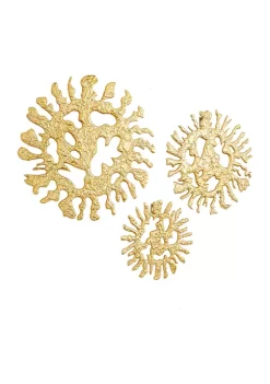 Cheapest 😀 Modern Aluminum Wall Decor - Set of 3 by Monroe Lane 👍 -Monroe Lane Sales Belk 30115