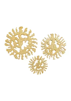 Cheapest 😀 Modern Aluminum Wall Decor - Set of 3 by Monroe Lane 👍 -Monroe Lane Sales Belk 30116