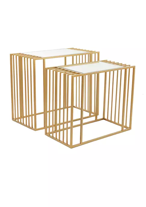 Discount 🥰 Contemporary Metal Accent Table - Set of 2 by Monroe Lane 🔥 6 Discount 🥰 Contemporary Metal Accent Table - Set of 2 by Monroe Lane 🔥 - Image 6