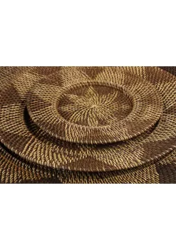 Coupon 🔥 Traditional Rattan Wall Decor - Set of 3 by Monroe Lane ✨ -Monroe Lane Sales Belk 30185