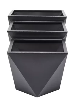 Promo 😉 Modern Metal Planter - Set of 3 by Monroe Lane 🥰 -Monroe Lane Sales Belk 30211