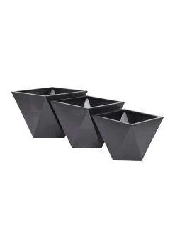 Promo 😉 Modern Metal Planter - Set of 3 by Monroe Lane 🥰 -Monroe Lane Sales Belk 30212