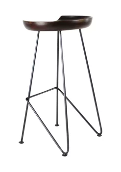 Deals 😍 Rustic Metal Bar Stool by Monroe Lane 🎉 -Monroe Lane Sales Belk 30226