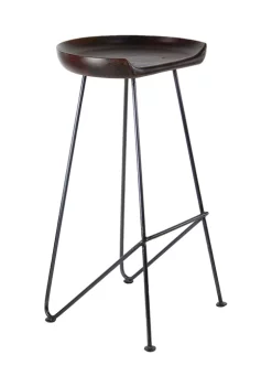Deals 😍 Rustic Metal Bar Stool by Monroe Lane 🎉 -Monroe Lane Sales Belk 30227