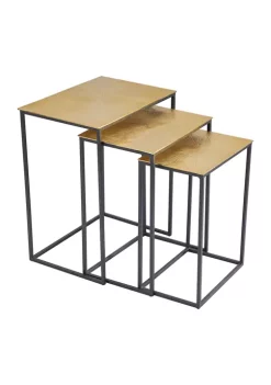 Top 10 ❤️ Glam Aluminum Accent Table - Set of 3 by Monroe Lane ✨
