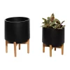 Flash Sale 🧨 Contemporary Metal Planter - Set of 2 by Monroe Lane ⌛