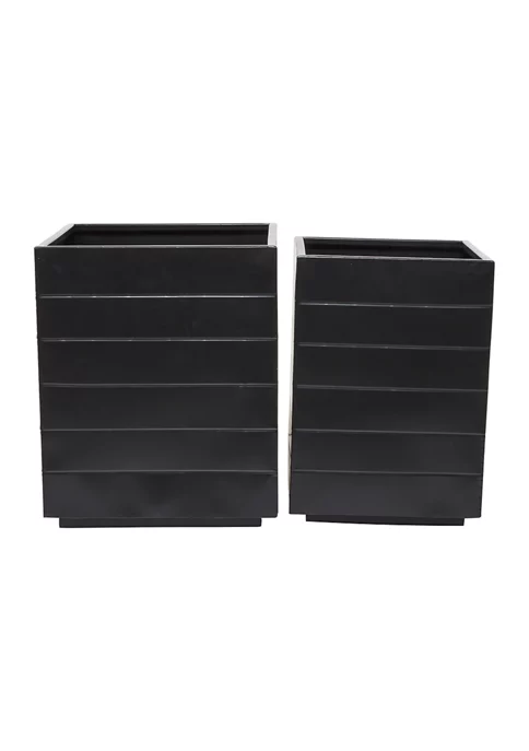 Outlet 👍 Modern Metal Planter - Set of 2 by Monroe Lane 🔔 1 Outlet 👍 Modern Metal Planter - Set of 2 by Monroe Lane 🔔