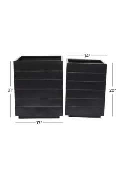 Outlet 👍 Modern Metal Planter - Set of 2 by Monroe Lane 🔔 8 Outlet 👍 Modern Metal Planter - Set of 2 by Monroe Lane 🔔 -Monroe Lane Sales Belk 30295