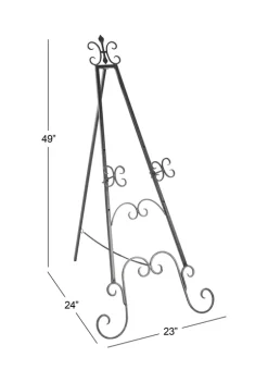 Best Sale 🧨 Traditional Metal Easel by Monroe Lane 👏 -Monroe Lane Sales Belk 3030