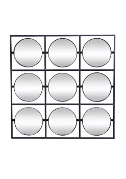 Hot Sale 💯 Modern Metal Wall Mirror by Monroe Lane ✔️ -Monroe Lane Sales Belk 30311