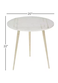 Cheap ❤️ Modern Marble Accent Table by Monroe Lane 👏 -Monroe Lane Sales Belk 30320