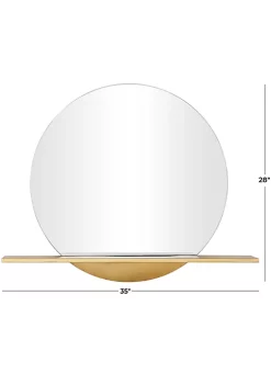 Best Sale 😍 Glam Metal Wall Mirror by Monroe Lane 🔔 -Monroe Lane Sales Belk 30327