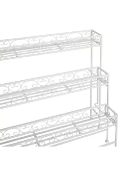 Budget 🎉 Country Cottage Metal Plantstand by Monroe Lane 💯 -Monroe Lane Sales Belk 30356