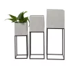 Outlet ❤️ Modern Metal Planter - Set of 3 by Monroe Lane 💯