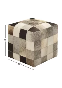 Deals 🥰 Contemporary Leather Stool by Monroe Lane 😍 -Monroe Lane Sales Belk 30401