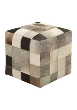 Deals 🥰 Contemporary Leather Stool by Monroe Lane 😍 -Monroe Lane Sales Belk 30403