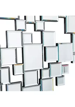 Brand new 🔥 Contemporary Glass Wall Mirror by Monroe Lane 💯 -Monroe Lane Sales Belk 30412