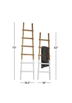 Wholesale ⭐ Modern Wood Ladder - Set of 2 by Monroe Lane ✔️ -Monroe Lane Sales Belk 30425