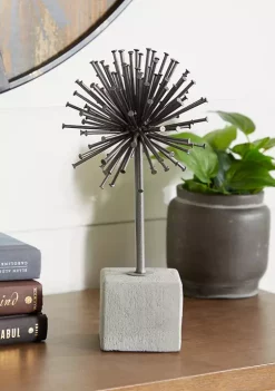 Outlet 🎁 Industrial Metal Radial Sphere Sculpture by Monroe Lane 🔥 -Monroe Lane Sales Belk 3046