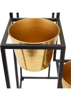 Buy 😉 Glam Metal Planter by Monroe Lane 🔥 -Monroe Lane Sales Belk 30465