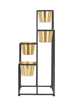 Buy 😉 Glam Metal Planter by Monroe Lane 🔥 -Monroe Lane Sales Belk 30466