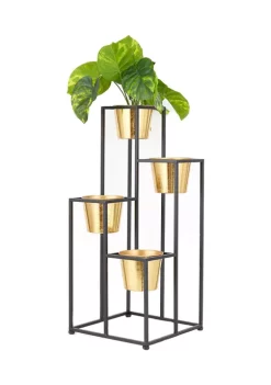 Buy 😉 Glam Metal Planter by Monroe Lane 🔥 -Monroe Lane Sales Belk 30467