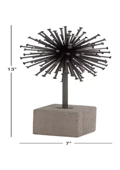 Outlet 🎁 Industrial Metal Radial Sphere Sculpture by Monroe Lane 🔥 -Monroe Lane Sales Belk 3049