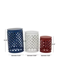 New 😍 Contemporary Metal Accent Table - Set of 3 by Monroe Lane ❤️ 9 New 😍 Contemporary Metal Accent Table - Set of 3 by Monroe Lane ❤️ -Monroe Lane Sales Belk 30537