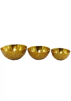 Best reviews of 🔥 Modern Aluminum Decorative Bowl - Set of 3 by Monroe Lane 😀 -Monroe Lane Sales Belk 30582