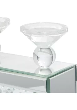 New 🥰 Glam Wood Candelabra by Monroe Lane 🤩 -Monroe Lane Sales Belk 30586