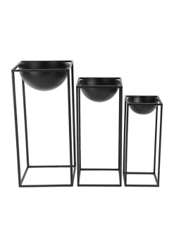 Wholesale ๐ Modern Metal Planter - Set of 3 by Monroe Lane ๐