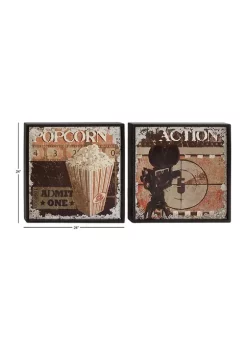 Best reviews of 👍 Fir Vintage Wall Décor - Set of 2 by Monroe Lane 🛒 -Monroe Lane Sales Belk 30658