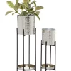 Best deal ⭐ Modern Metal Planter - Set of 2 by Monroe Lane ✨