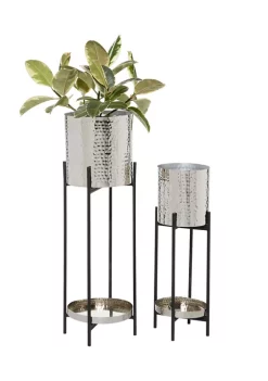 Best deal ⭐ Modern Metal Planter - Set of 2 by Monroe Lane ✨