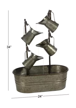 Budget ⌛ Farmhouse Metal Fountain by Monroe Lane 🤩 -Monroe Lane Sales Belk 30711