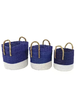 Wholesale π Coastal Seagrass Storage Basket - Set of 3 by Monroe Lane β¨
