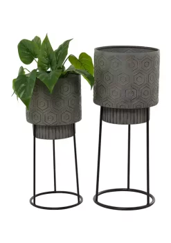 Flash Sale 🤩 Modern Metal Planter - Set of 2 by Monroe Lane 👍