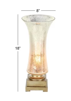 Buy 👍 Glam Glass Uplight - Set of 2 by Monroe Lane ✨ -Monroe Lane Sales Belk 30785