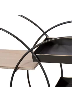 Budget 👍 Contemporary Metal Wall Shelf by Monroe Lane 💯 -Monroe Lane Sales Belk 30788