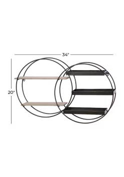 Budget 👍 Contemporary Metal Wall Shelf by Monroe Lane 💯 -Monroe Lane Sales Belk 30790