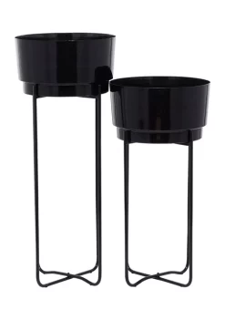 Best reviews of 🔥 Contemporary Metal Planter - Set of 2 by Monroe Lane ✔️