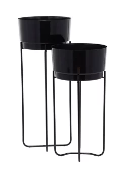 Best reviews of 🔥 Contemporary Metal Planter - Set of 2 by Monroe Lane ✔️ -Monroe Lane Sales Belk 30828