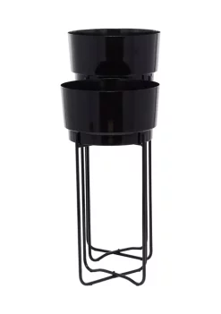 Best reviews of 🔥 Contemporary Metal Planter - Set of 2 by Monroe Lane ✔️ -Monroe Lane Sales Belk 30829