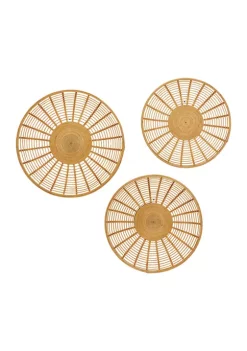 Outlet 😉 Bohemian Wood Wall Decor - Set of 3 by Monroe Lane 🌟