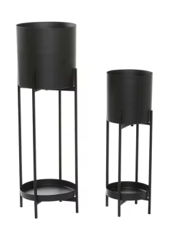 Best deal ⭐ Modern Metal Planter - Set of 2 by Monroe Lane 😉 -Monroe Lane Sales Belk 30929